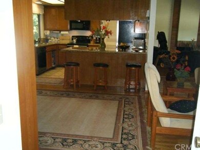 Family room leads to kitchen
