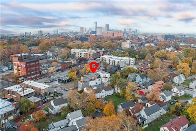 Aerial view of city skyline