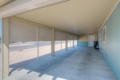 Carport with electric Roller Shades