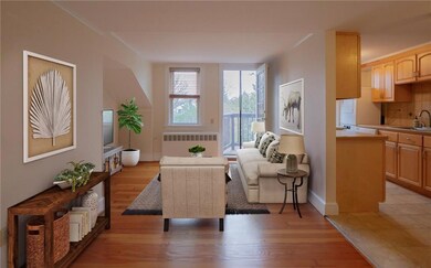 Living room -virtually staged