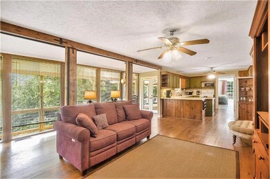 Living room area in the main house