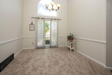 The dining room overlooks the front of the home!! 