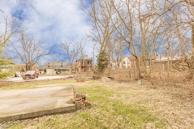 View of lot, looking north