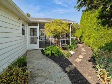 Stone Walkway leads to Private Oasis
