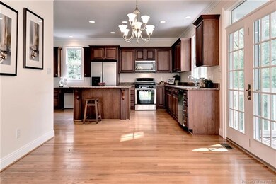 Breakfast nook with access to the screened porch.