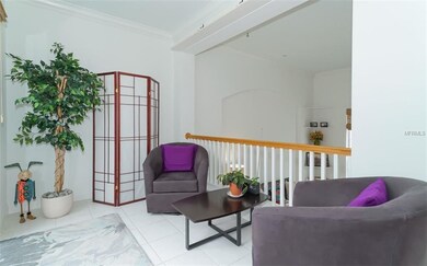 A cozy spot in the loft/sitting area.