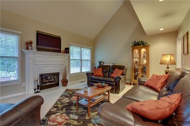 Cozy up to a nice fire in the gas fireplace.