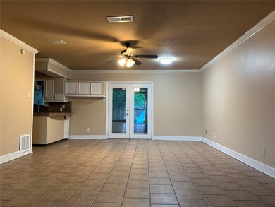 Spacious family room and dining