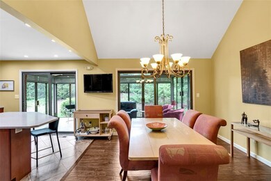 FORMAL DINING AREA HAS NEWER HAND SCRAPED HARDWOOD