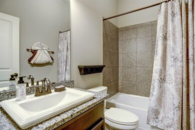 Full bath serves the first bedroom as well as visitors.