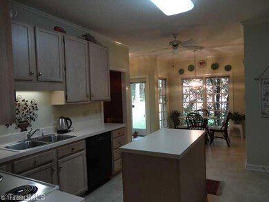 Kitchen. Open into breakfast room