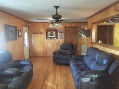 View of the Living Room: Beautiful hardwood flooring and open layout  