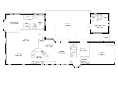 Sedona Floorplan from Neal Homes - Courtyard home