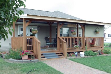 Covered back porch
