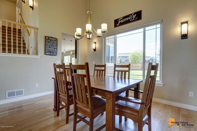 Vaulted dining room