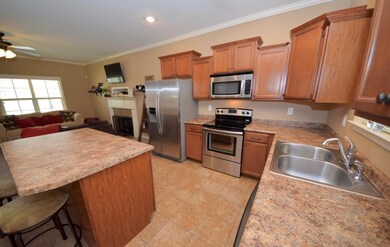 Ample cabinet and counter space.