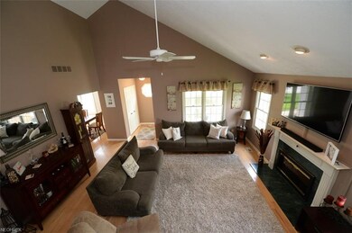 Great Room with Wood Fireplace
