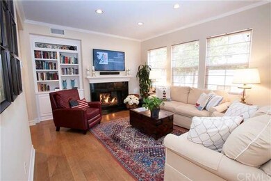Built in wall unit and gas fireplace.