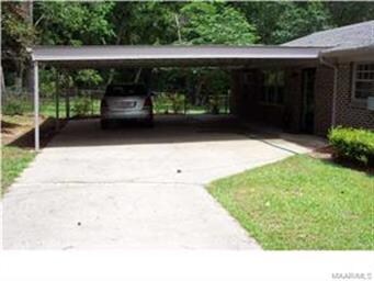 The oversized two car carport.