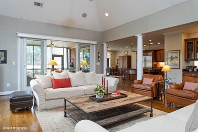 Living room, hardwood floors throughout