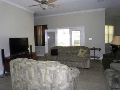 Living Room. Spacious living room with French door
