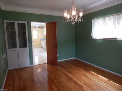 Downstairs unit dining room.