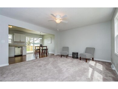 Living room and kitchen