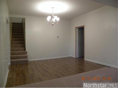 Informal dining with hardwood flooring,