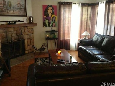 Large Living Room with stone fireplace!