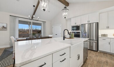 Kitchen with farmhouse sink