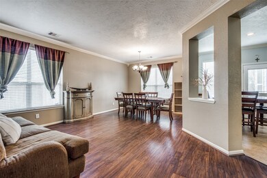 Formal living and dining areas