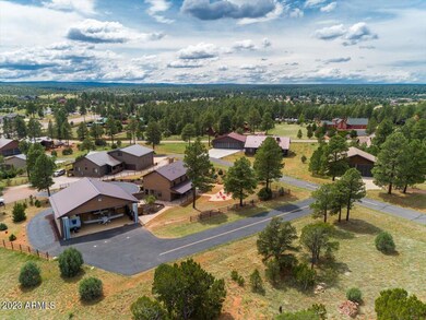 Aerial back of home