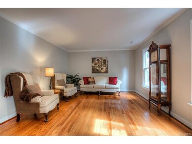 The living room can easily be used as a first floo