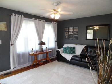 Living Room with hardwood floors.