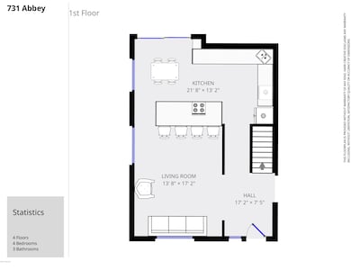731 Abbey Mill 1st floor