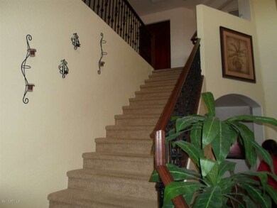 upstairs