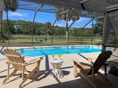 screen pool view of pastures