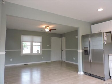Open floor plan, family room and kitchen