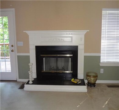 Beautiful gas fireplace in Living/Dining area