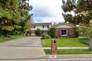 Long driveway and a three car attached garage
