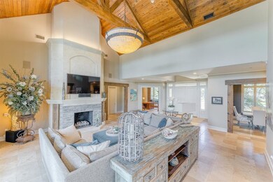 View of the living room looking towards the front 