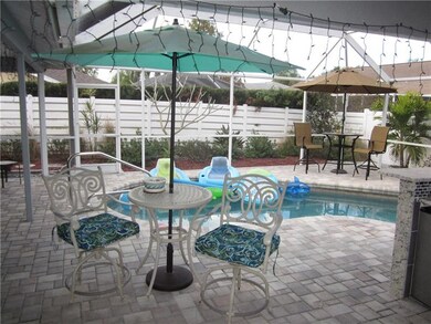 Pool with new paver deck