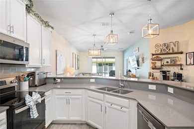The floor plan allows for an open feel seeing from the kitchen to the lanai.