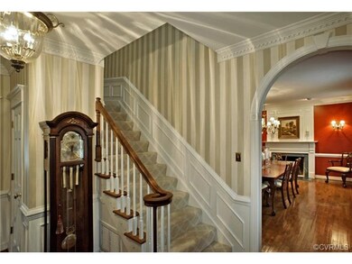 Foyer with exquisite millwork