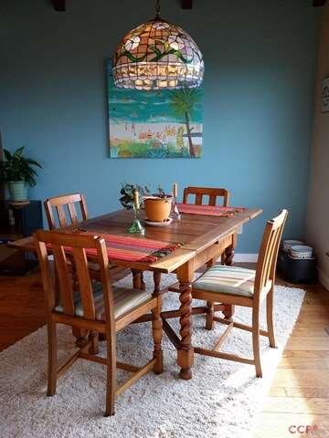Separate dining area