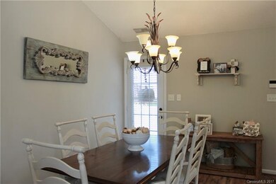 Dining room that overlooks the large side patio