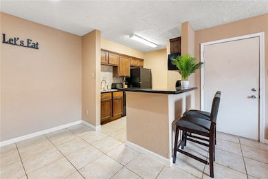Kitchen with a kitchen breakfast bar, decorative b