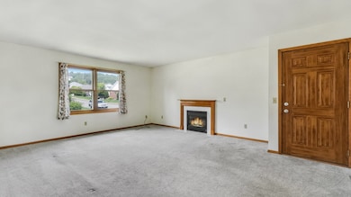 LIVING ROOM/GAS FIREPLACE AND FRONT ENTRY DOOR
