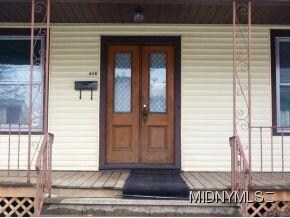 Entry with Double Oak Door