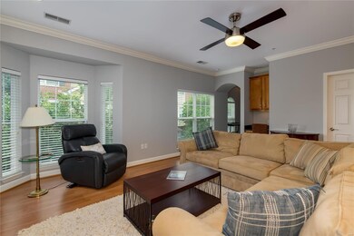 The living room also has wonderful natural light f